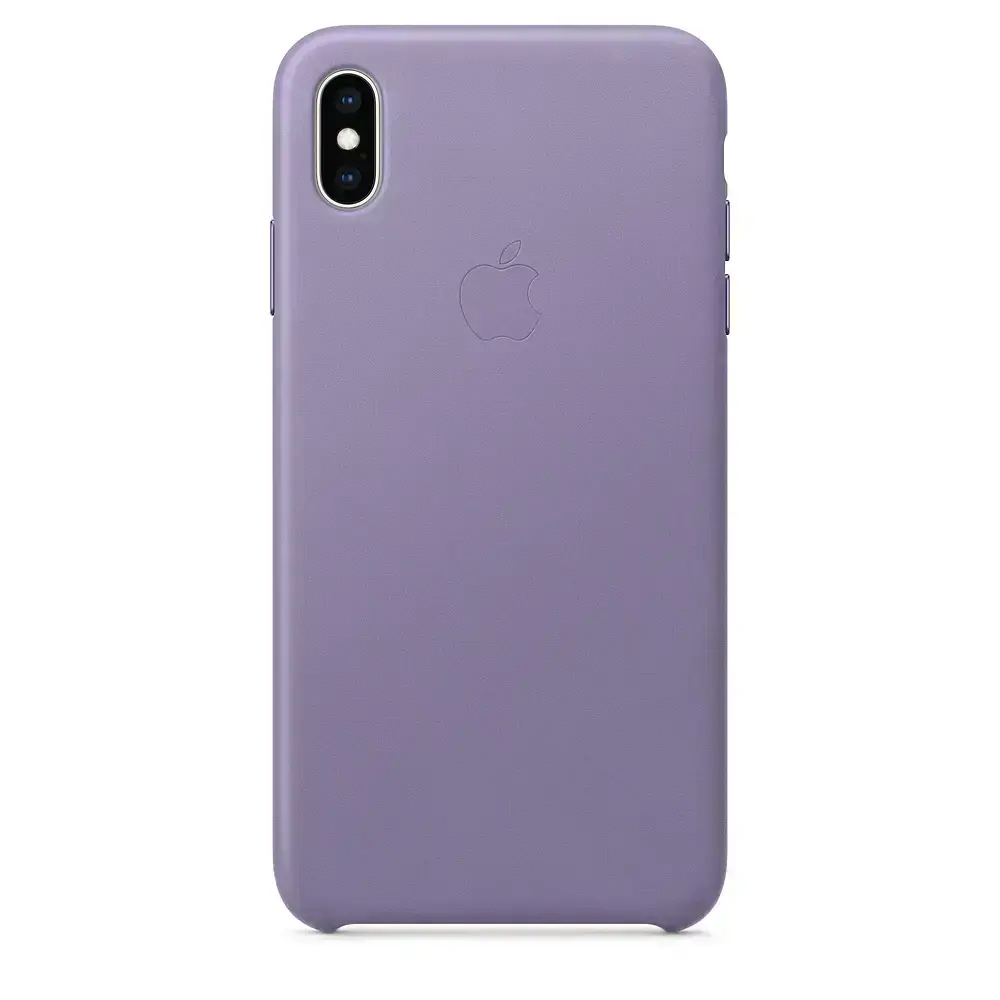 Чехол Apple iPhone XS Max Leather Case - Lilac (MVH02)